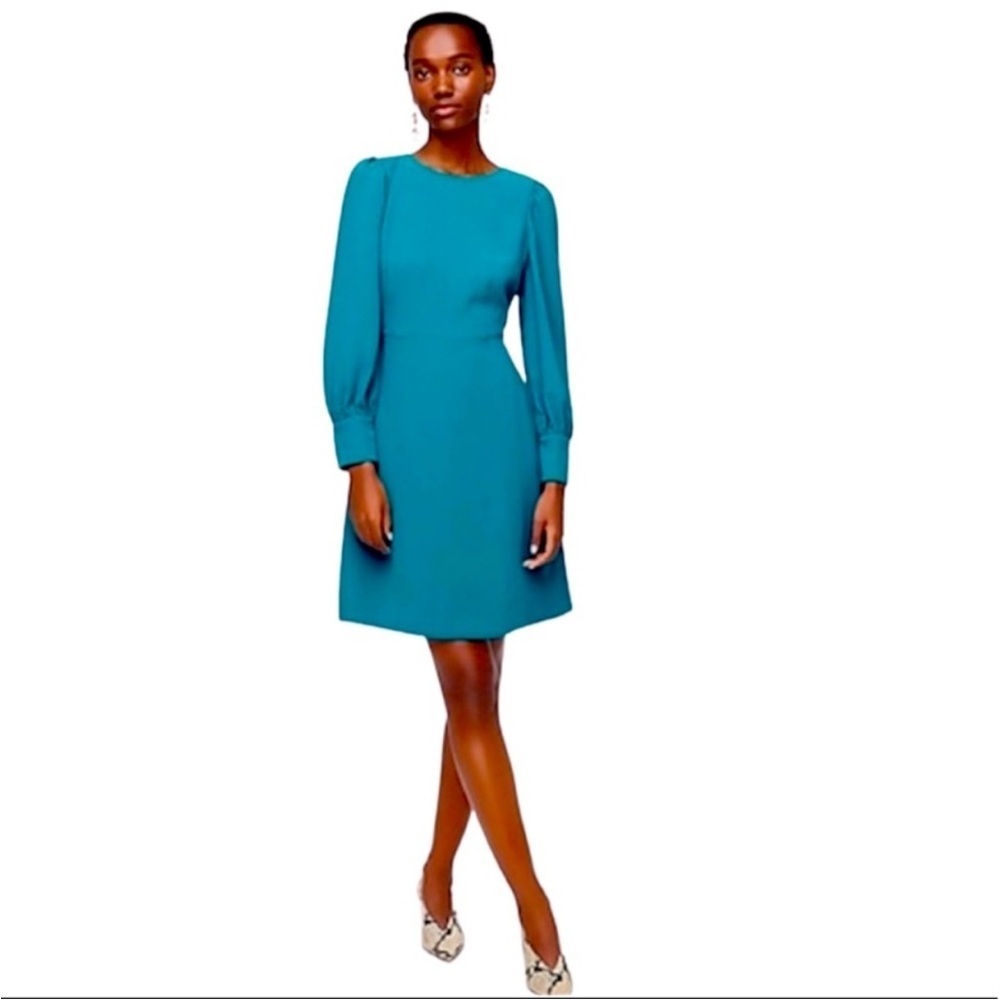 J. Crew Jade Long Sleeve Button Cuff Dress